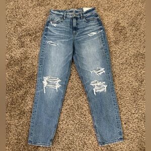 American Eagle Outfitters Blue Distressed Boyfriend Jeans
